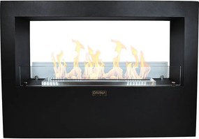 Giotto S Czarny 100x30x70 Biokominek stojący do wewnątrz i na zewnątrz