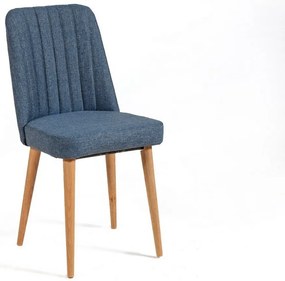 Krzesło do jadalni Vina Dark Blue and Atlantic Pine