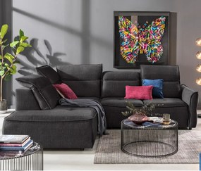 Narożnik MURILLO L z elektryczną regulacją siedziska Lewostronny w tkaninie VOGUE 16 WERSAL