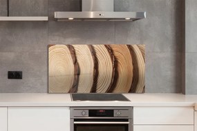 Panel nad Blat Kuchenny Plastry Drewna w Przekroju