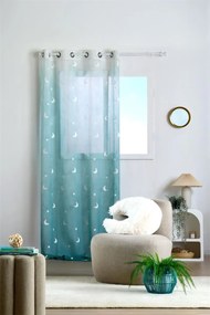 Firana z motywem księżyca 140 x 260 cm