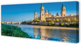 Duży obraz na płótnie Majestatyczna Katedra nad Rzeką