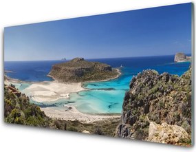 Panel Szklany Rajska Wyspa na Oceanie