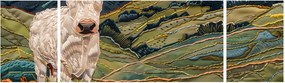 Obraz - Imitacja dzianego motywu (170x50 cm)