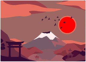 Obraz - Góry Fuji (70x50 cm)