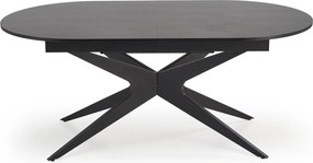 Czarny stół z owalnym blatem Sandro Halmar
