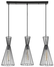 Rabalux 72006 - Lampa wisząca LEANDROS 3xE27/60W/230V na linkach