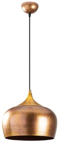 Lampa wisząca w kolorze złota z metalowym kloszem ø 30 cm Berceste – Opviq lights