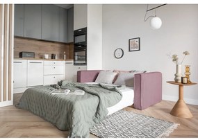 Różowa rozkładana sofa 168 cm Lucky Lucy – Miuform