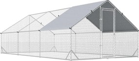 PawHut PewHut XXL kurnik zewnętrzny z kloszem stalowym 3 x 6 x 2 m