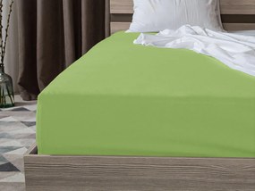 PrzytulneMieszkanie.pl Prześcieradło jersey jasny zielony 180 x 200 cm