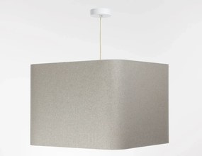 Lampa wisząca KWADRO LEN 007-40w30 jasnobeżowa BPS KONCEPT