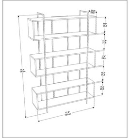 Biblioteczka Bruti White and Gold