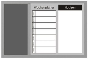 Tablica na notatki WOCHENPLANER, 3 w 1, 60x40 cm, ZELLER