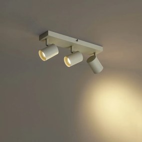 Nowoczesny reflektor sufitowy beżowy 3-punktowy regulowany - Jeana