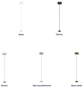 Nowoczesna lampa wisząca zwis na białym stelażu - T3-W76