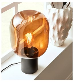 Szklana lampa stołowa Markslöjd Brooklyn, wys. 43,5 cm