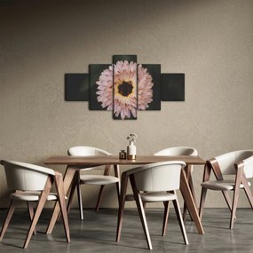 Obraz pomarańczowego kwiatu (125x70 cm)