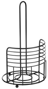 Autronic Metalowy stojak na ręczniki papieroweokrągły, czarny