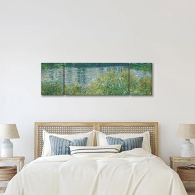 Obraz - Claude Monet, Banks of the Seine, reprodukcje (170x50 cm)