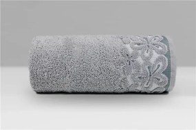 Ręcznik bawełniany Greno Bella 50x90 popielaty GRENO