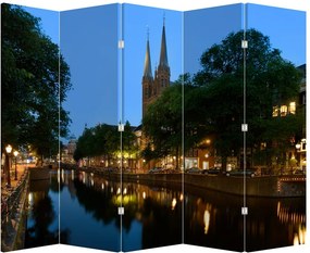 Parawan - Historyczne miasto nocą (210x170 cm)