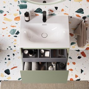Szafka podumywalkowa BELDIVO 60 cm z umywalką ceramiczną Duravit