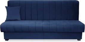 Sofa z Funkcją Spania SIGMA Rozkładana Wersalka Dwuosobowa Granatowa Nowoczesna do Salonu