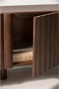 Brązowa szafka pod TV z litego drewna mango 160x55x40 cm Tamira – MOME