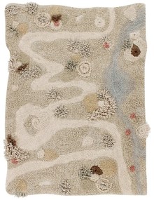 Beżowy bawełniany dziecięcy dywan do zabawy 120x160 cm Path of Nature – Lorena Canals
