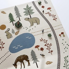 Kremowy dziecięcy dywan do zabawy 123x180 cm Little Forest – Nattiot