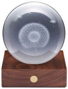 Ciemnobrązowa dekoracja świetlna na USB Amber – Gingko