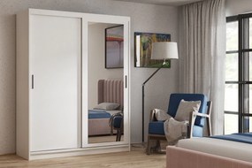 Szafa Przesuwna LISSIO 100 cm z Lustrem Szafa Dwudrzwiowa