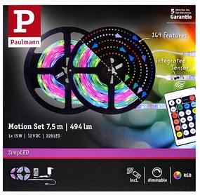 Paulmann 70514 - LED RGB/15W Taśma ściemnialna SIMPLED 7,5m 230V + pilot