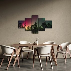 Obraz zorzy polarnej (125x70 cm)