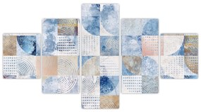 Obraz - Geometryczne kształty na ścianie (125x70 cm)