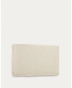 Biały tapicerowany zagłówek 186x106 cm Tanit – Kave Home