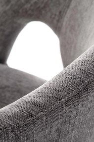 Krzesło popielaty obrotowe, K550 nowoczesne, do jadalni, salonu, biura