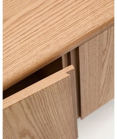 Wisząca szafka pod umywalkę w dekorze jesionu w naturalnym kolorze 90x35 cm Salaya – Kave Home