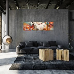 Obraz - Malowanie konia (170x50 cm)