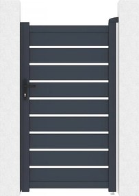 Brama aluminiowa "Bastien" - 100 x 176 cm - Antracyt