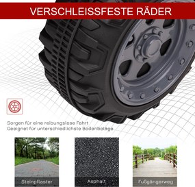 HOMCOM Quad ATV quad elektryczny quad dziecięcy akumulator 6V samochód dziecięcy motocykl LED światła przednie kolor czerwony