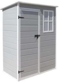 DOMEK NARZĘDZIOWY OGRODOWY 192x91x151 cm Z TWORZYWA SZTUCZNEGO – SCHOWEK NA NARZĘDZIA Z OKNEM FOSTER 5030