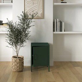 Szafka nocna metalowa butelkowa zieleń Modern MIA, 424 x 595 x 400 mm