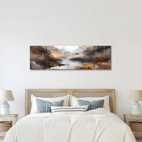 Obraz - Malowanie górskich krajobrazów (170x50 cm)