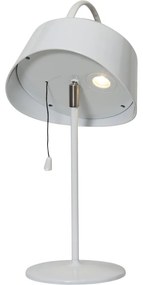 Biała ogrodowa solarna lampa LED Star Trading Cervia, wys. 36 cm