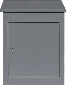 Szara skrzynka pocztowa antykradzieżowa