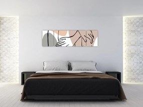 Obraz - Kobieta linia sztuki ciała N⁰2 (170x50 cm)