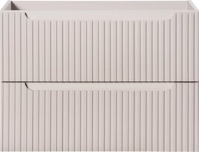 Wisząca szafka umywalkowa 2 szuflady Nova 80 cm, kaszmir mat