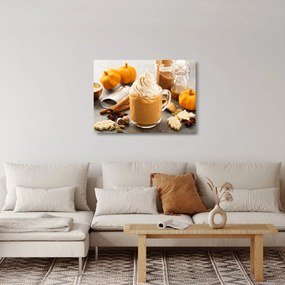 Obraz na szkle - Dyniowa latte (70x50 cm)
